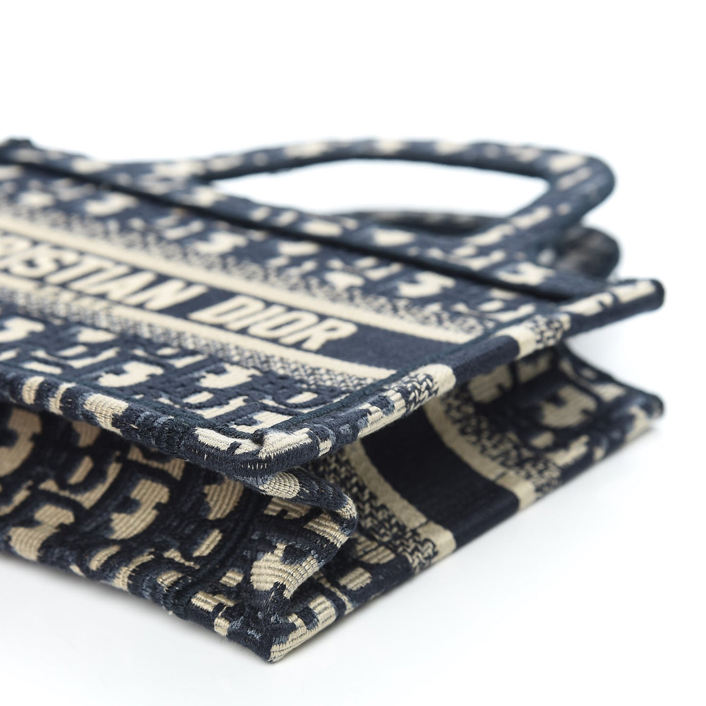 Oblique Mini Book Tote Blue Multicolor