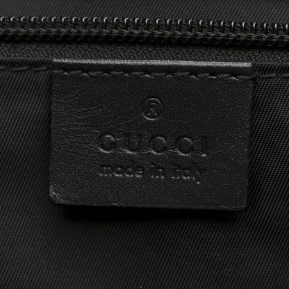 Gucci GG Supreme Monogram Web Flap Messenger Bag Black 6 of 10
