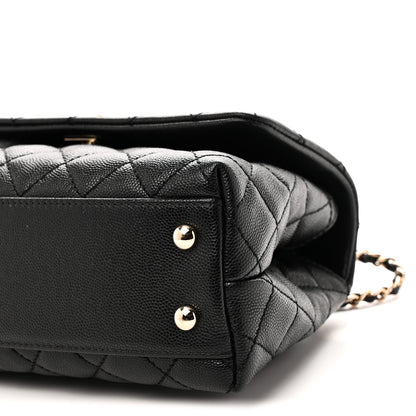 Chanel Caviar Quilted Mini Coco Handle Flap Black 10 of 11