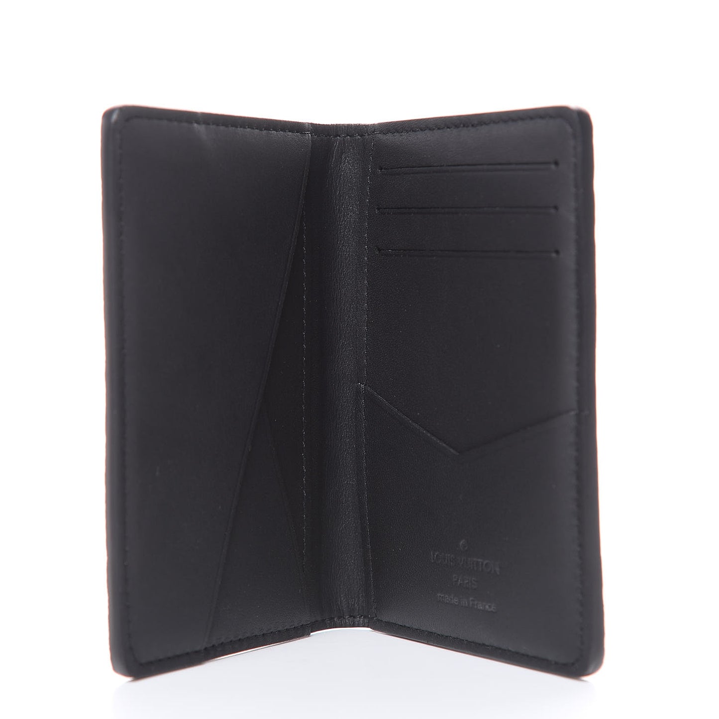 Calfskin Monogram Shadow Pocket Organizer Black