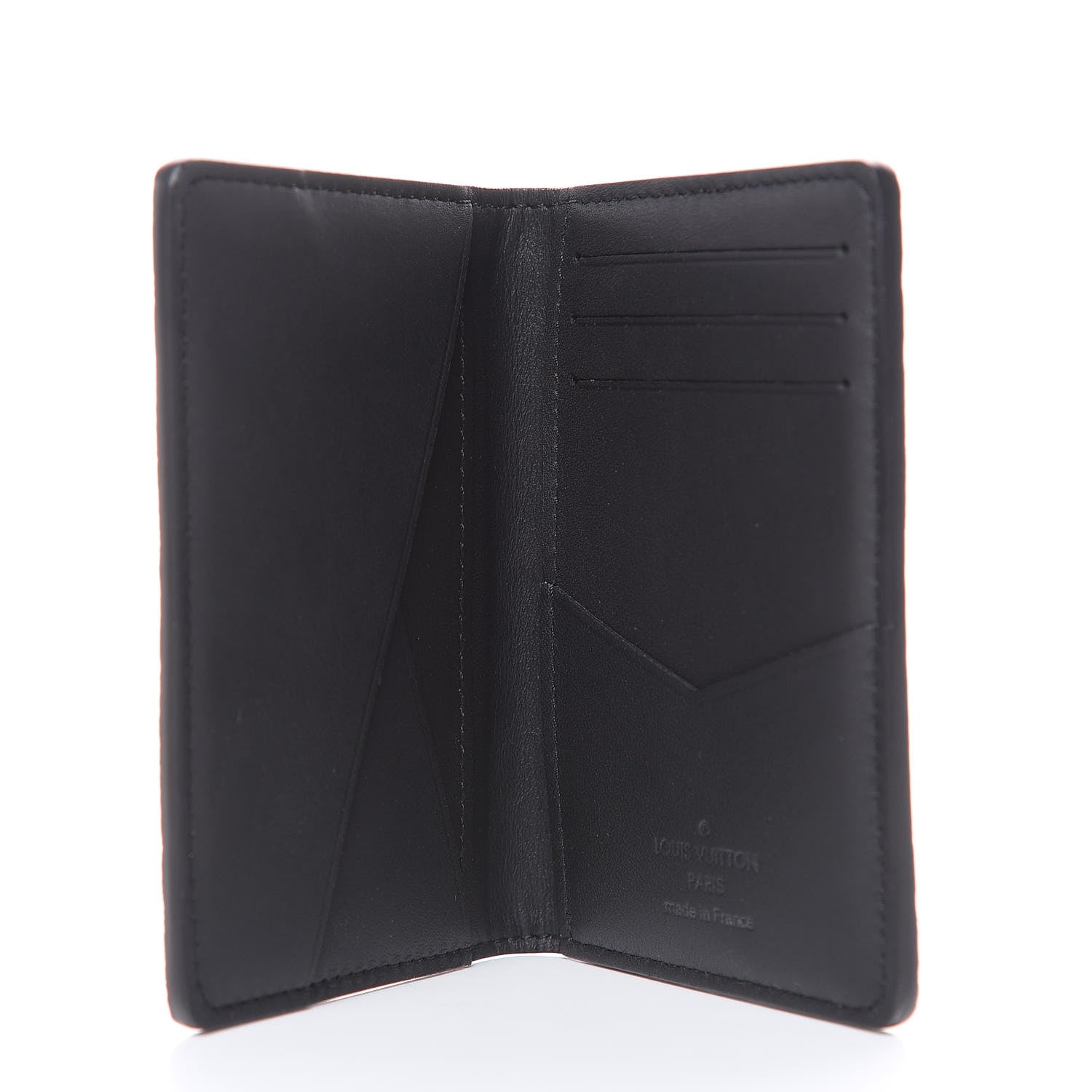 Louis Vuitton Calfskin Monogram Shadow Pocket Organizer Black 5 of 7