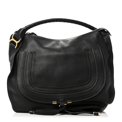 Chloe Calfskin Large Marcie Satchel Black 1 of 8