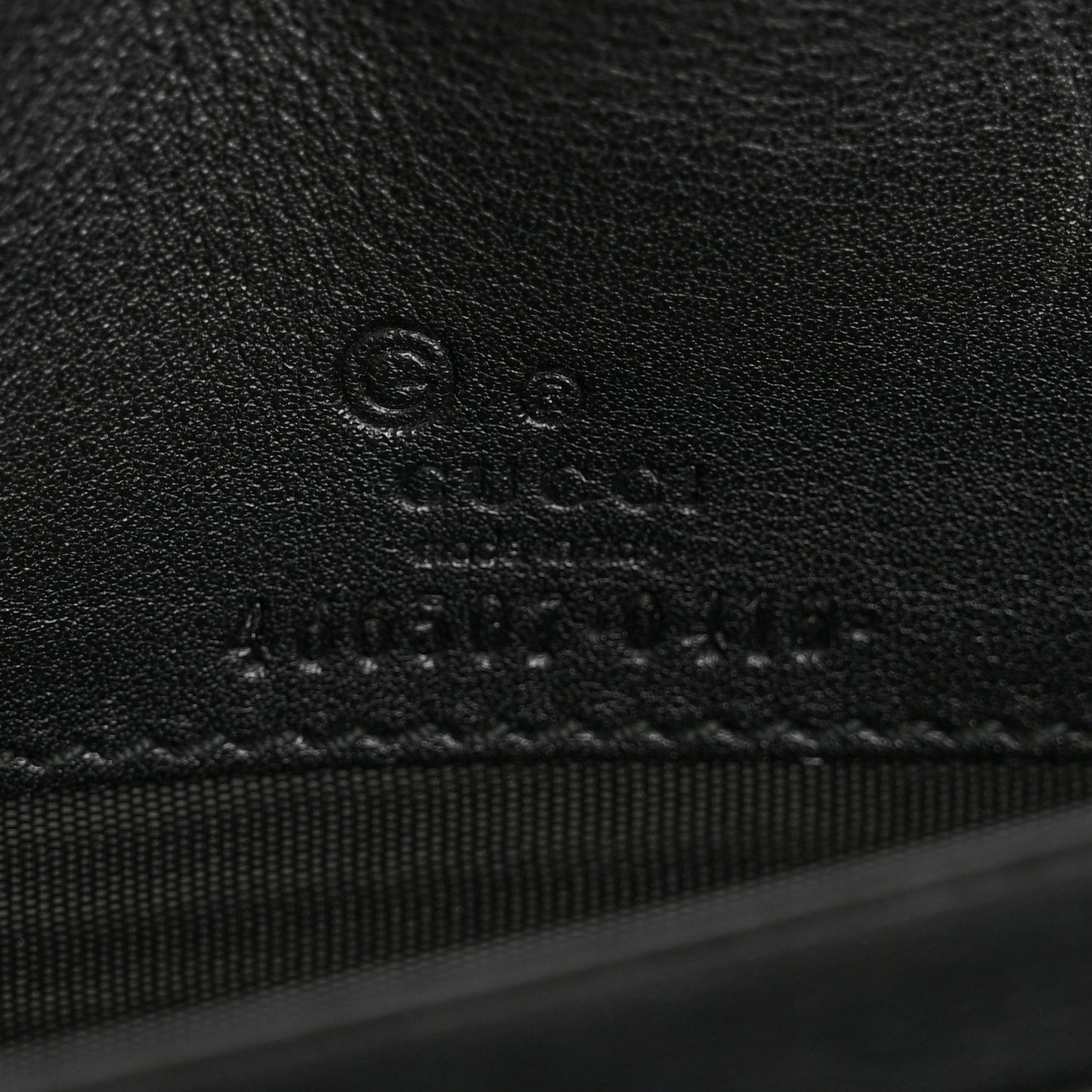 Microguccissima Crossbody Wallet Black