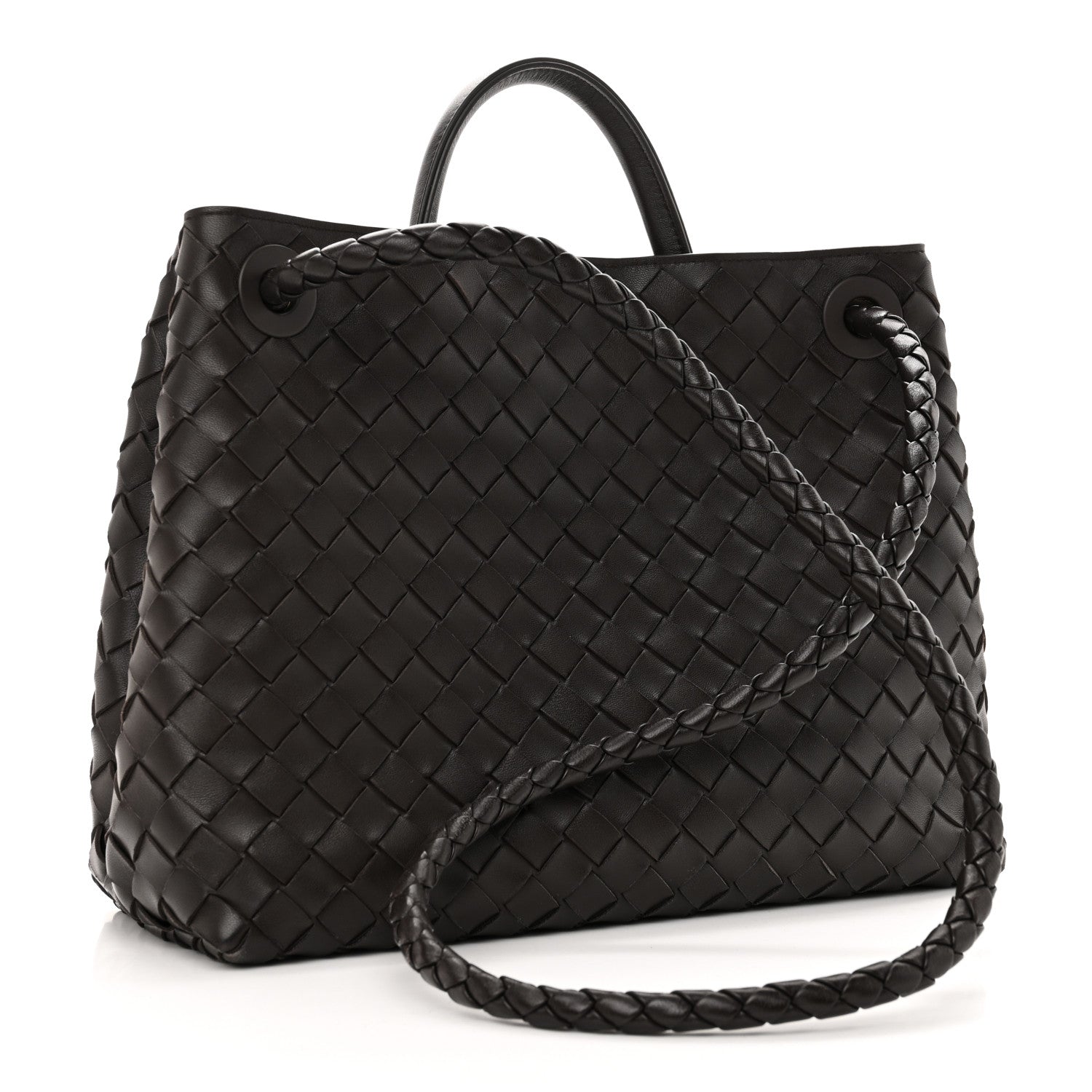 Bottega Veneta Nappa Intrecciato Medium Andiamo Shoulder Bag Fondant 3 of 9