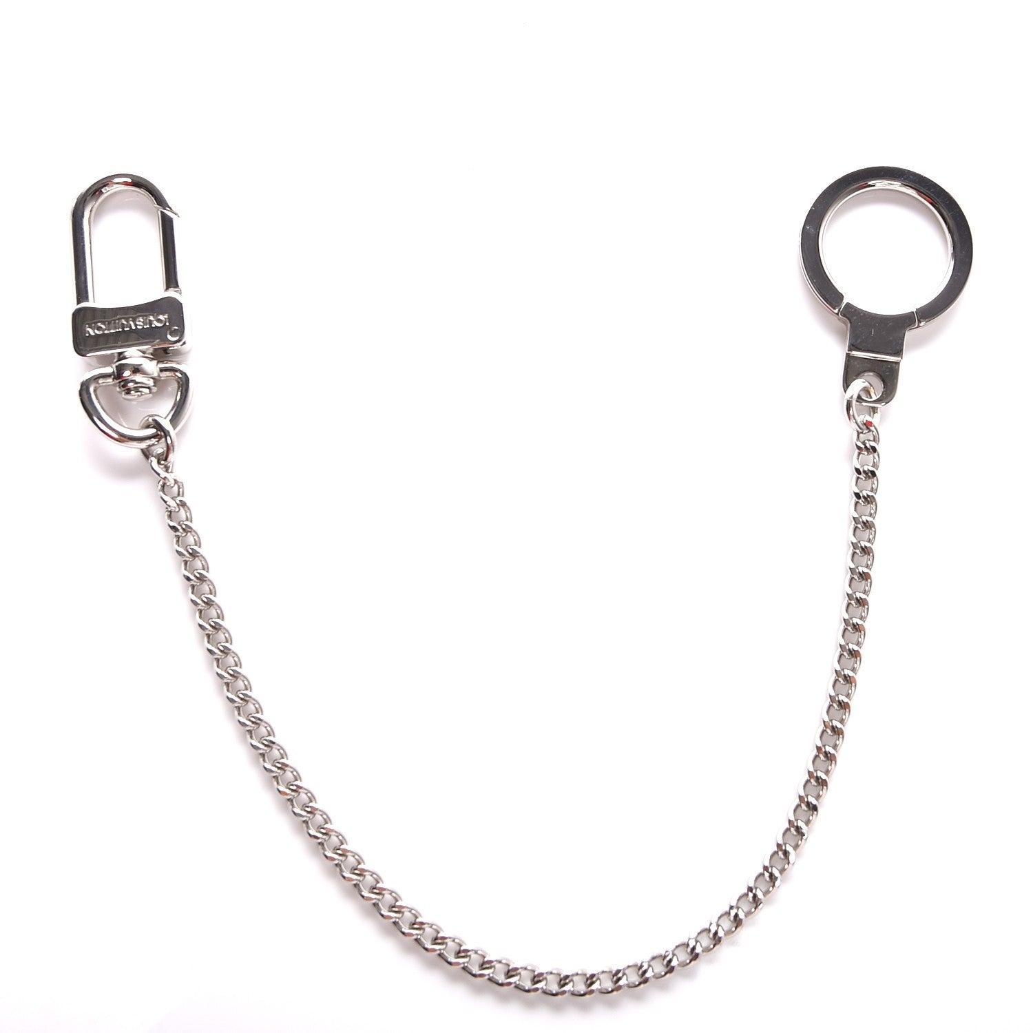 Louis Vuitton Pochette Extender Key Ring Chain Silver 1 of 4