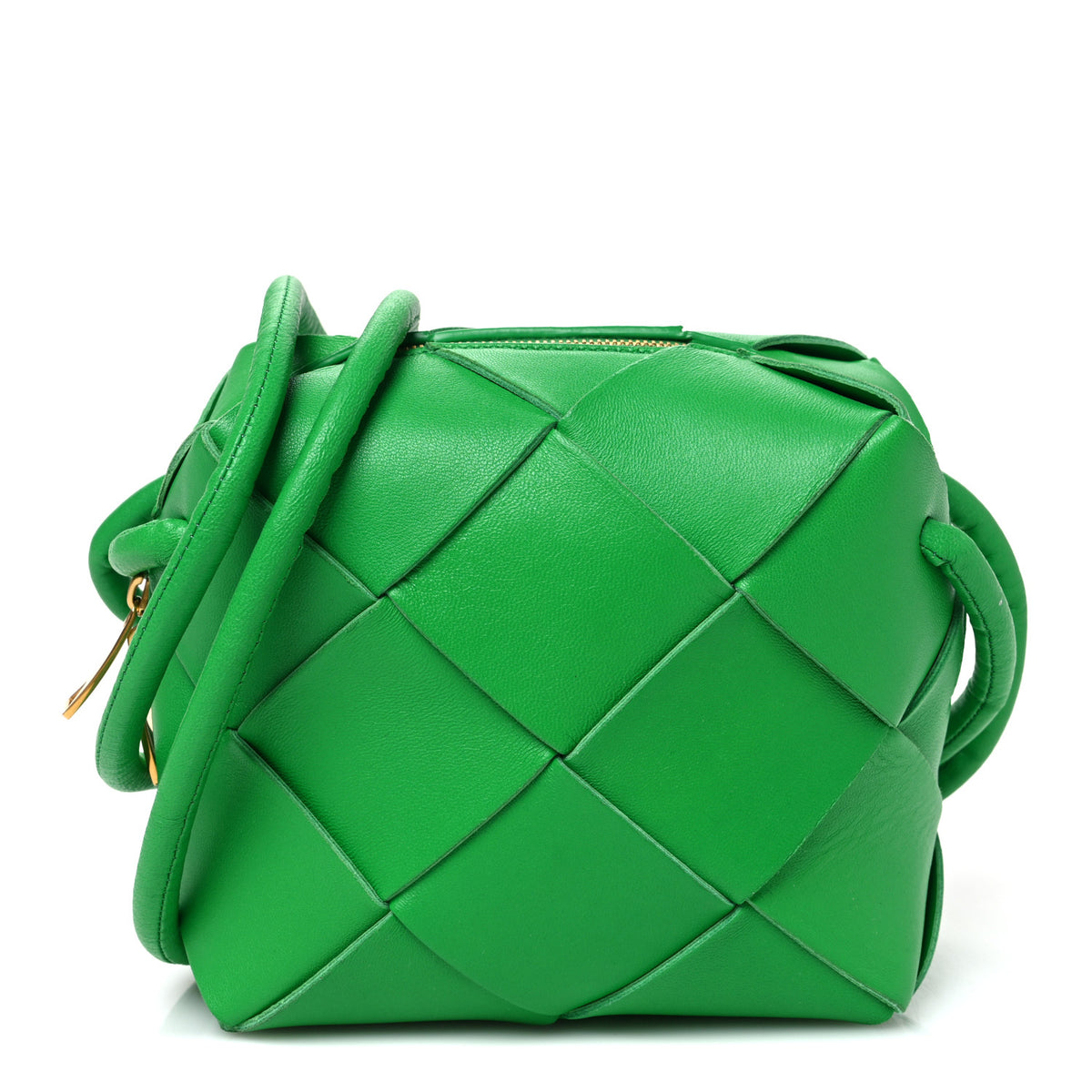 Bottega Veneta Lambskin Maxi Intrecciato Mini Cassette Camera Bag Parakeet 1 of 8