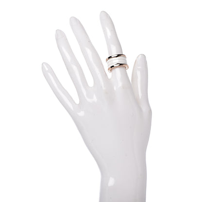 Bulgari 18K Rose Gold White Ceramic B.Zero1 Four-Band Ring 49 4.75 2 of 7