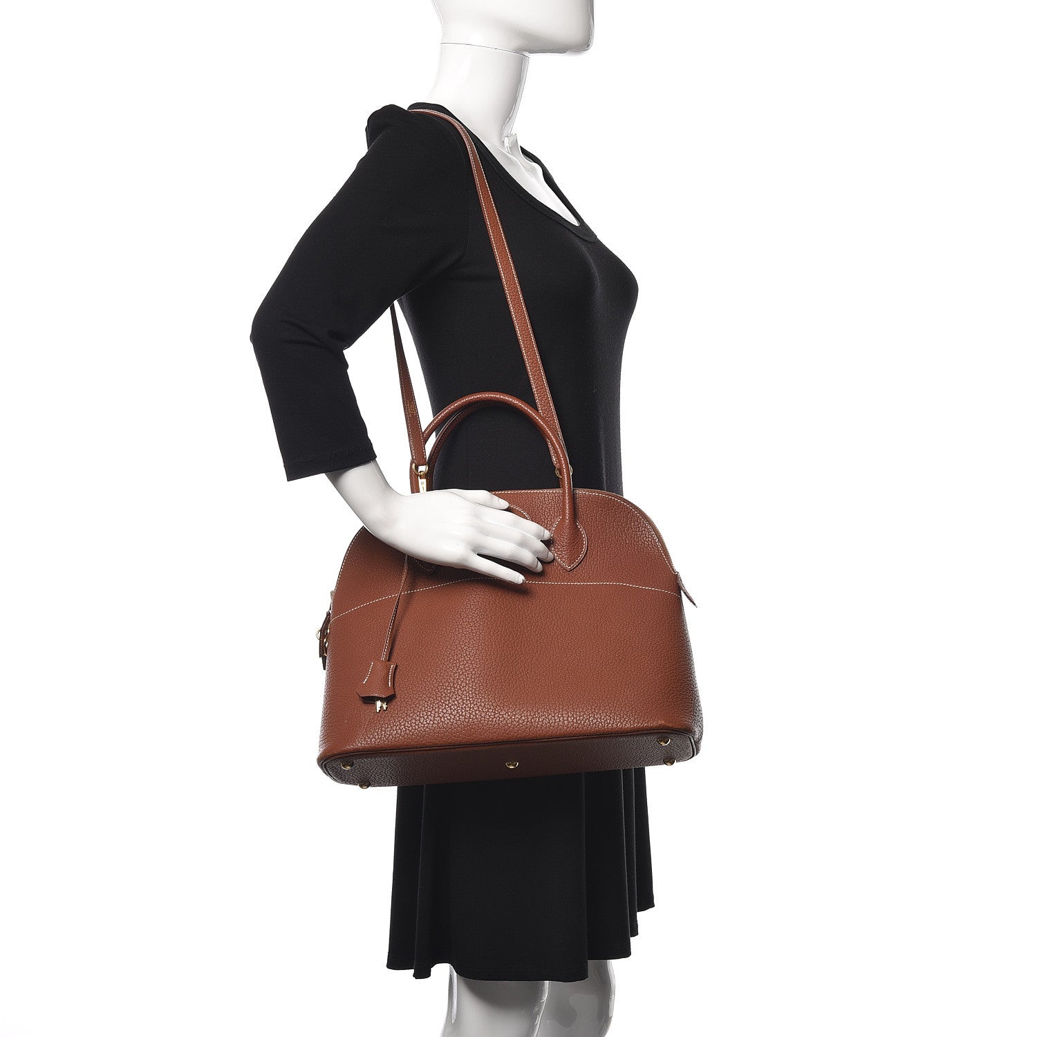 Hermes Buffle Bolide 35 Marron D'Inde 2 of 16
