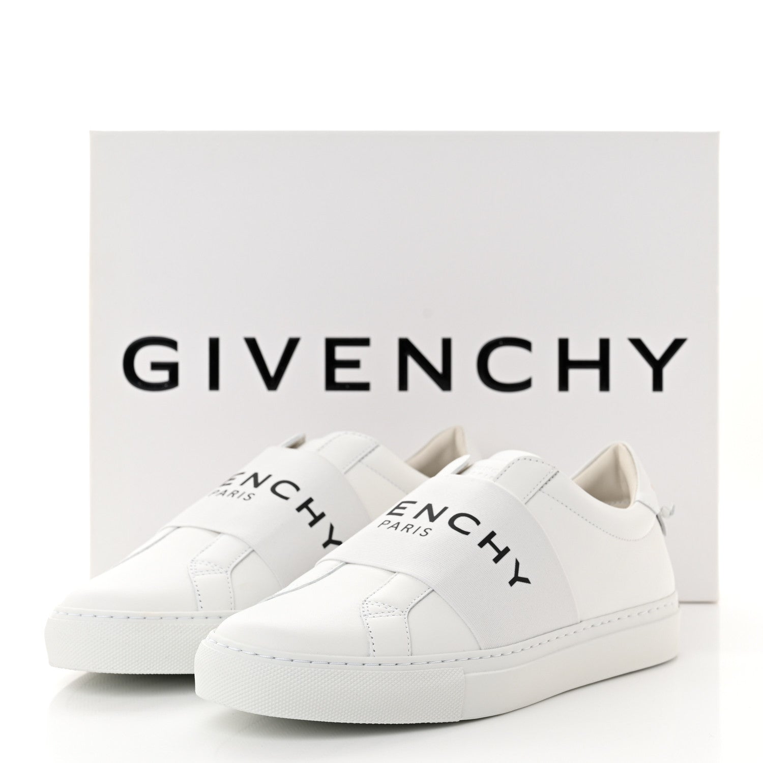 Givenchy Calfskin Band Logo Womens Urban Street Sneakers 39 White 10 of 10
