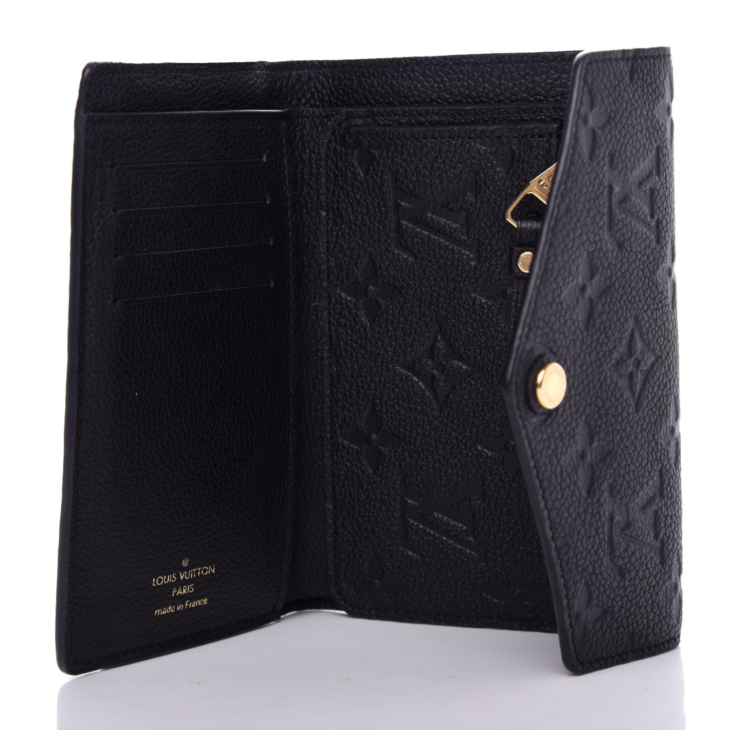 Louis Vuitton Empreinte Compact Curieuse Wallet Black 5 of 8