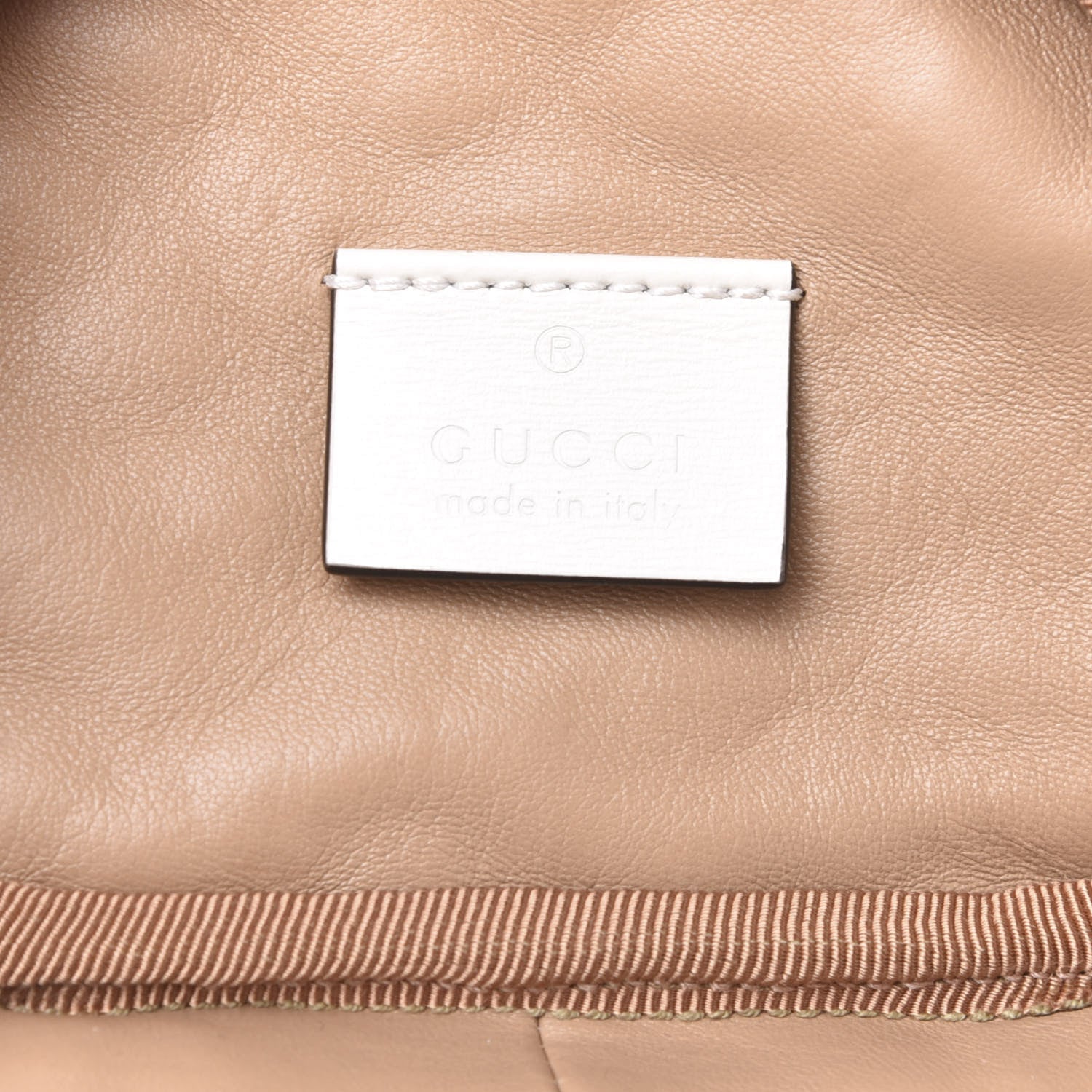 Gucci Calfskin Trapuntata Zumi Belt Bag Off White 7 of 10