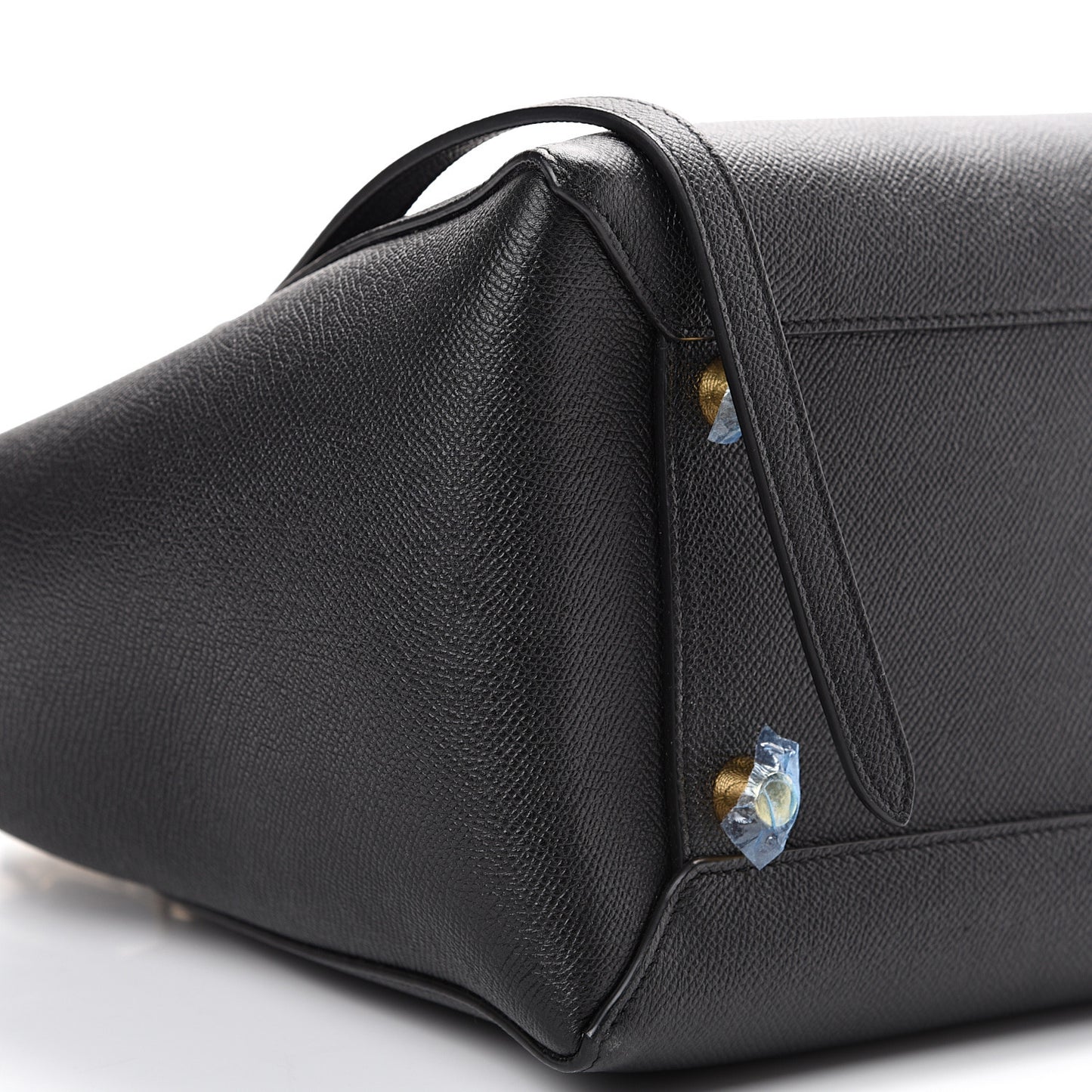 Grained Calfskin Mini Belt Bag Black