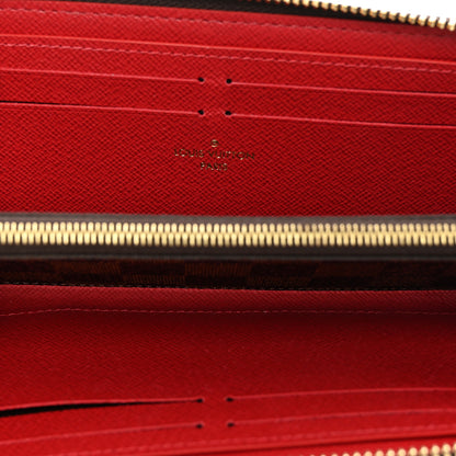 Louis Vuitton Damier Ebene Clemence Wallet Cherry 5 of 7