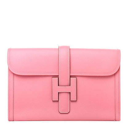 Hermes Epsom Jige PM Clutch Rose Confetti 1 of 7