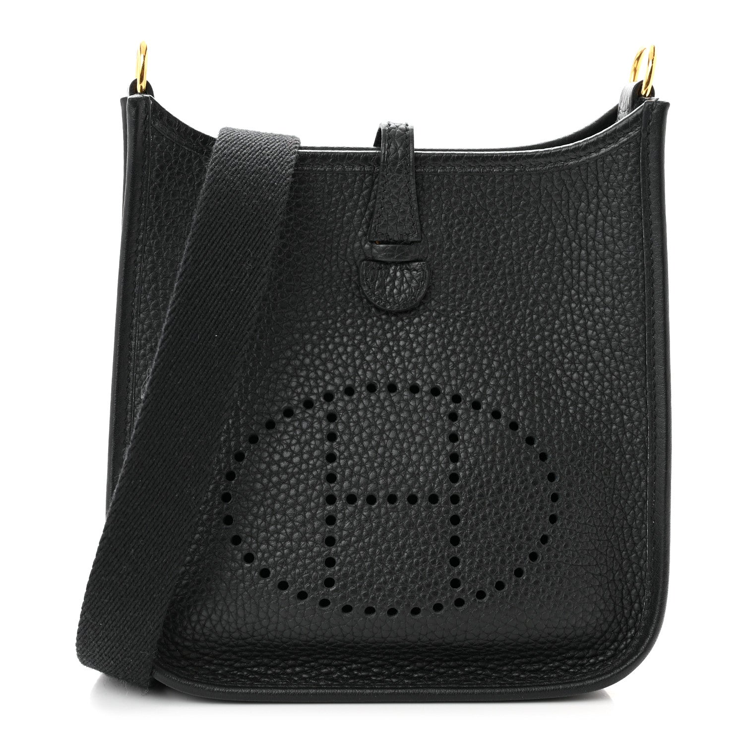 Hermes Taurillon Clemence Evelyne TPM Black 1 of 11