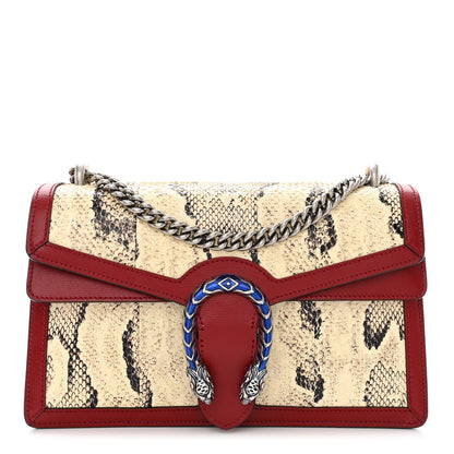 Gucci Snakeskin Azalea Calfskin Enamel Small Dionysus Shoulder Bag New Rock New Cherry Red Electric Blue 1 of 10