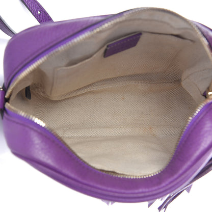 Gucci Pebbled Calfskin Small Soho Disco Bag Shine Purple 5 of 12