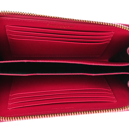 Saint Laurent Grain De Poudre Matelasse Chevron Monogram Phone Wallet Pink 5 of 12