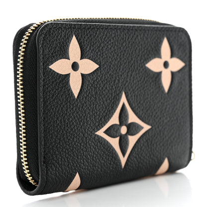 Louis Vuitton Empreinte Monogram Giant Zippy Coin Purse Black Beige 3 of 7