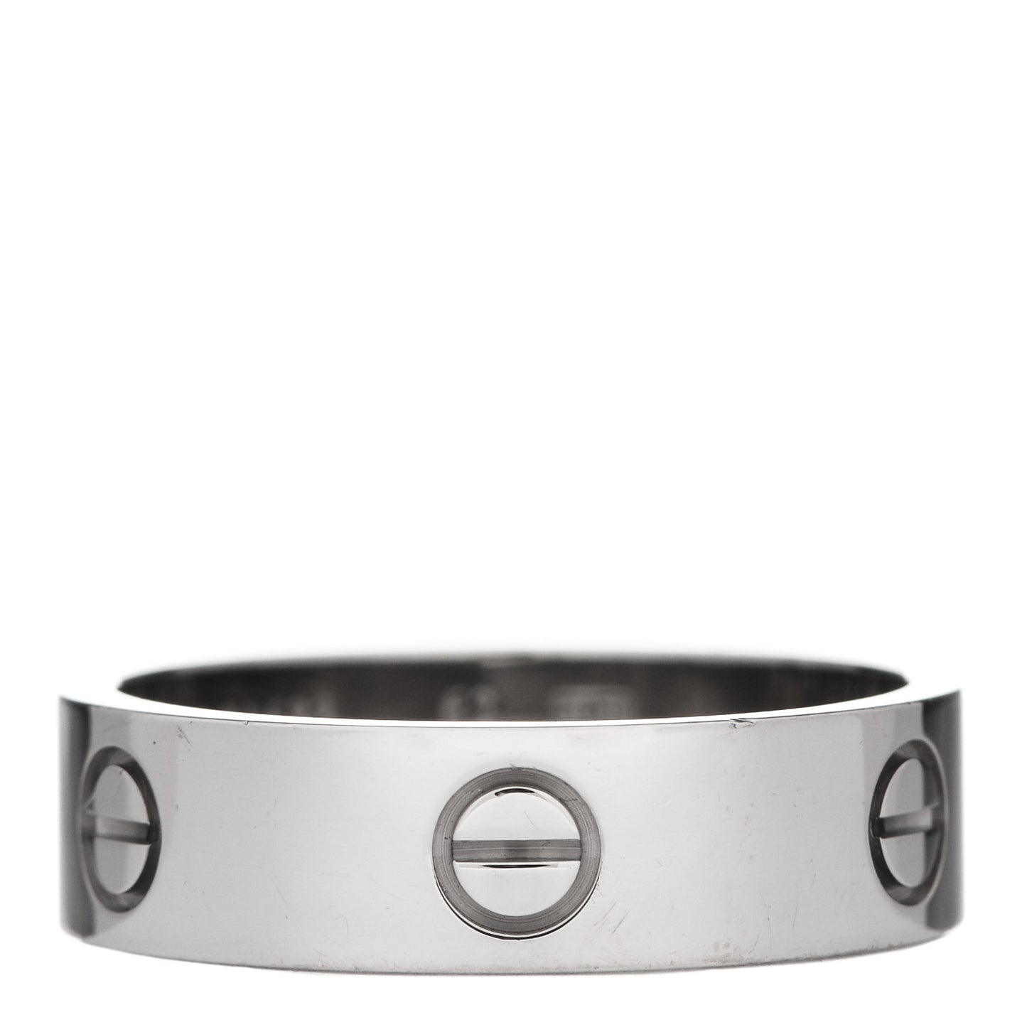 18K White Gold 6mm LOVE Ring 62 10