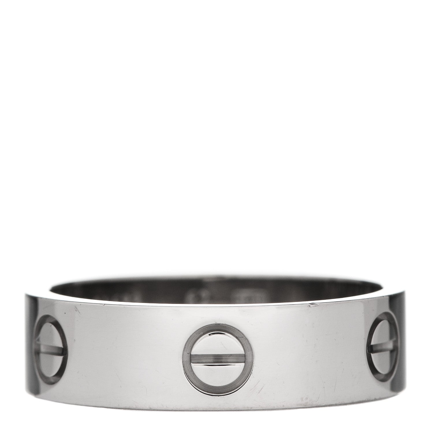 Cartier 18K White Gold 6mm LOVE Ring 62 10 1 of 6