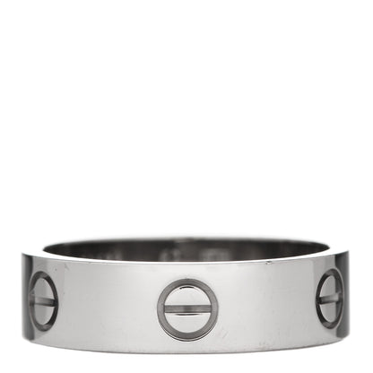Cartier 18K White Gold 6mm LOVE Ring 62 10 1 of 6