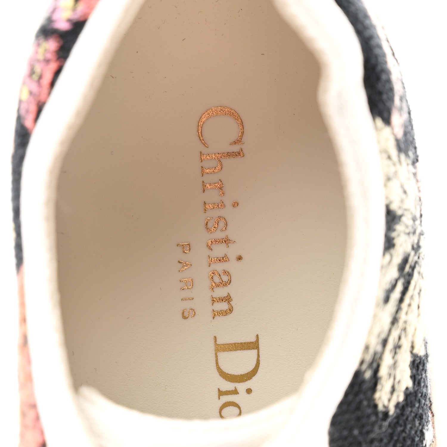 Christian Dior 花柄スニーカー　35.5 Christian Dior Canvas Jardin Botanique Embroidered Womens Walk'N