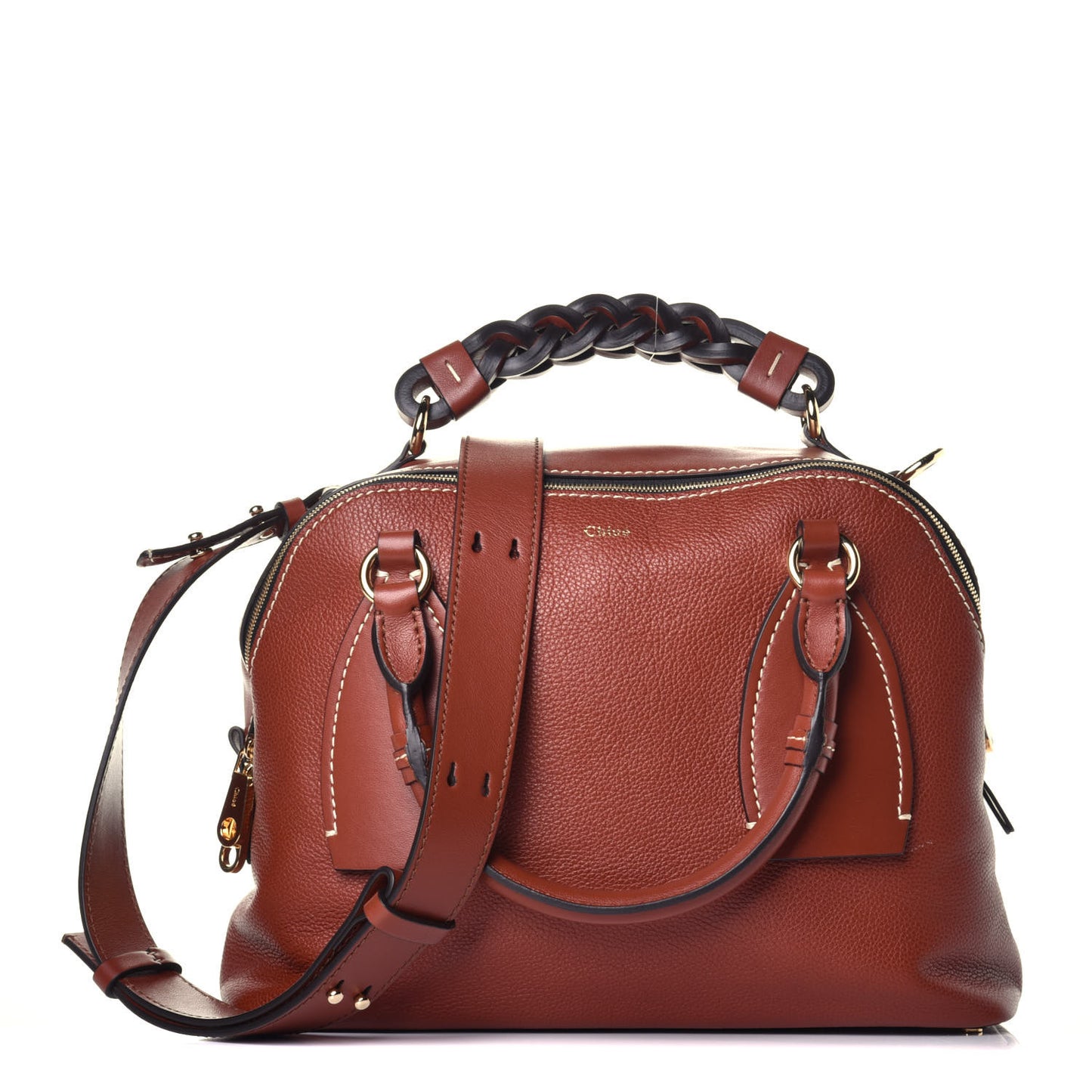 Calfskin Medium Daria Sepia Brown
