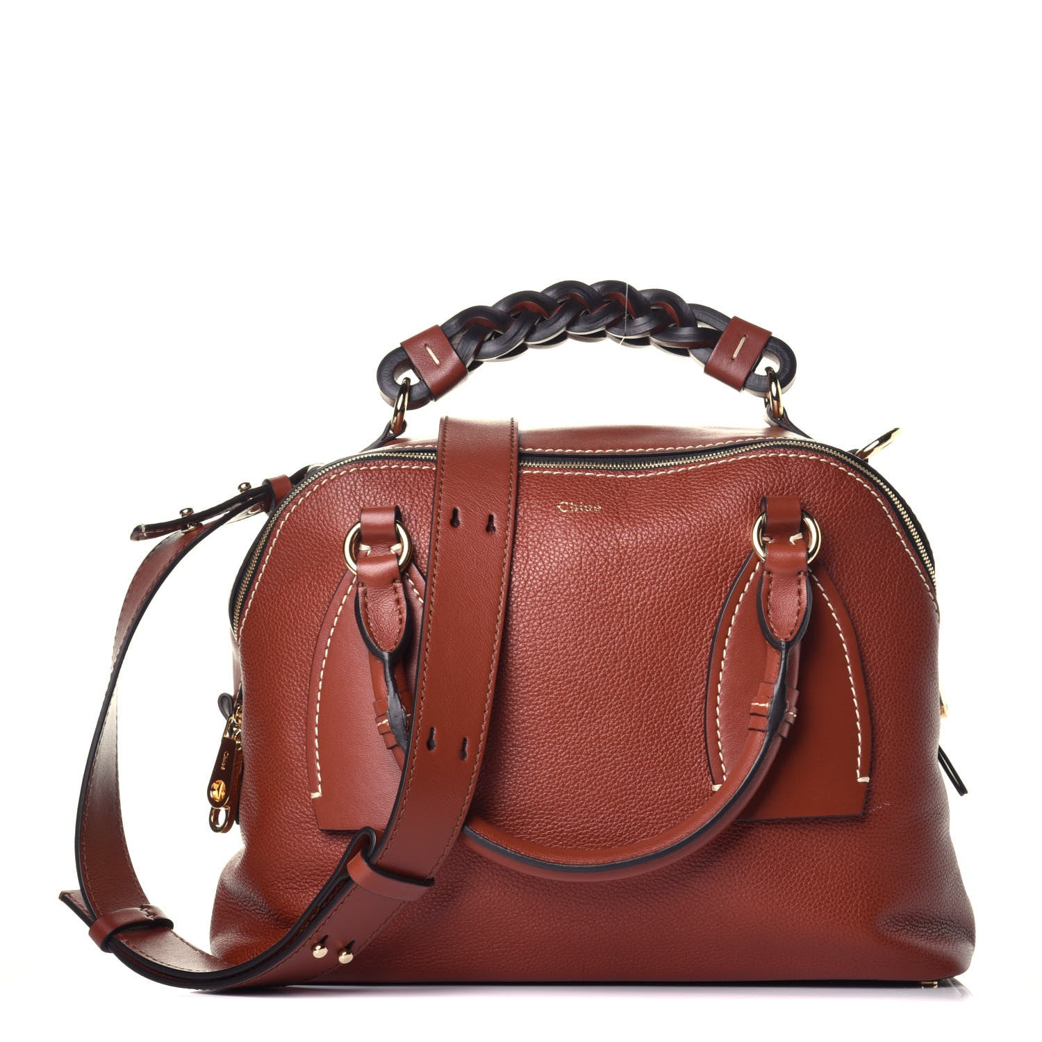 Chloe Calfskin Medium Daria Sepia Brown 1 of 8