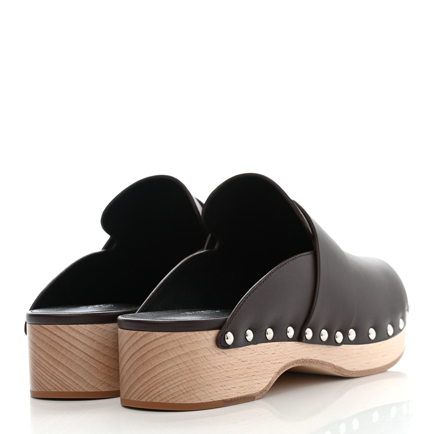 Calfskin Calya Mules 37 Cafe