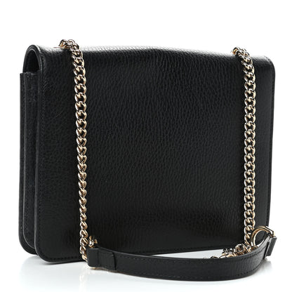 Gucci Dollar Calfskin Small Interlocking G Shoulder Bag Black 2 of 4