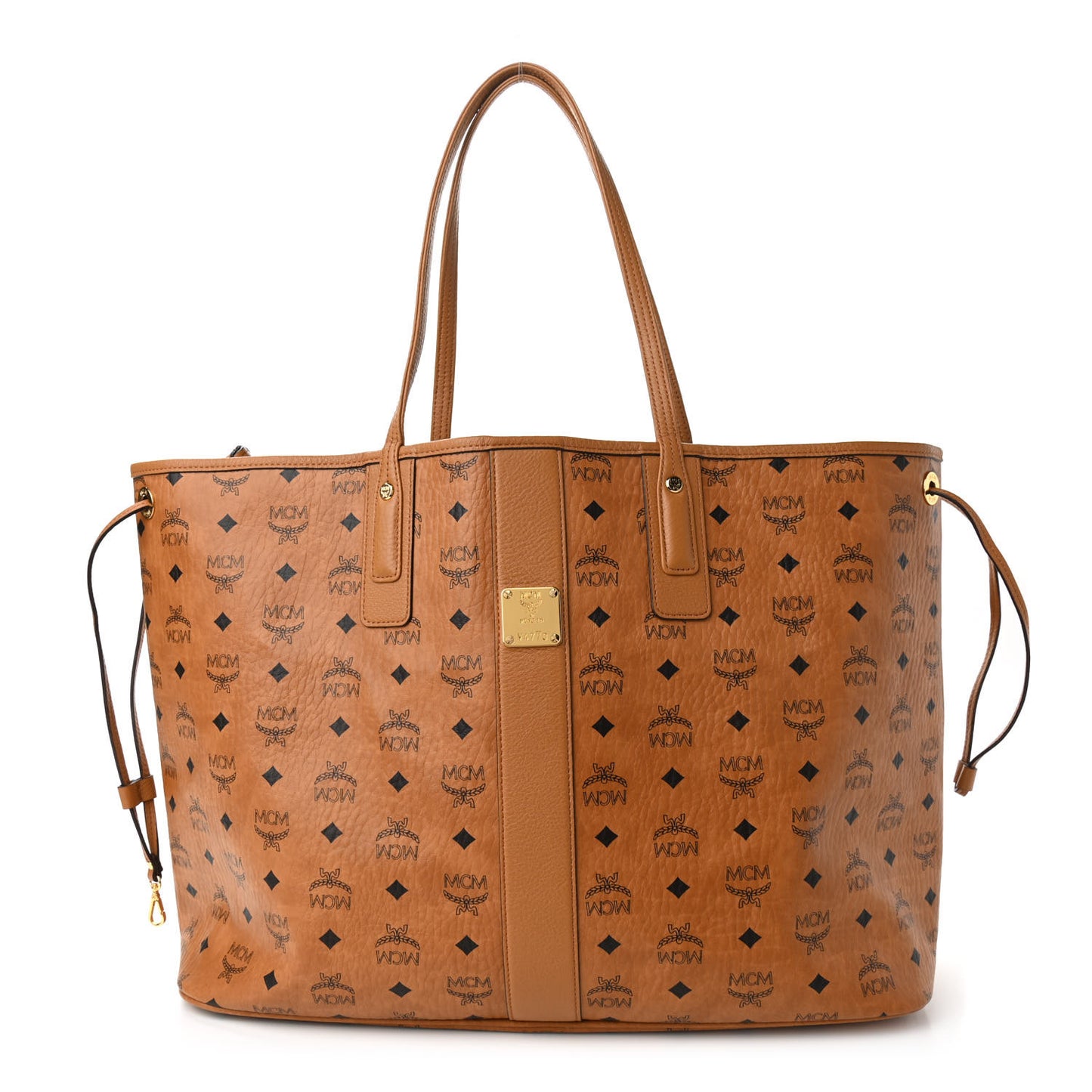 Visetos Large Liz Reversible Shopper Tote Cognac
