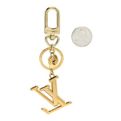 Louis Vuitton LV Facettes Bag Charm Key Holder Gold 2 of 4