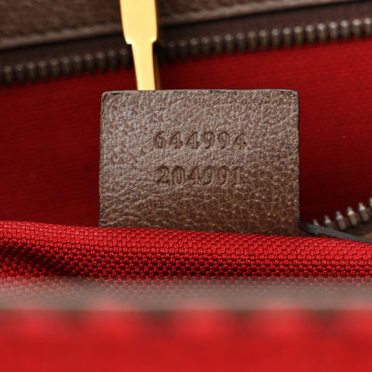 Gucci Cotton Wool Textured Calfskin Houndstooth Woven Large Interlocking G Tote Red Green Ivory Multicolor New Acero 8 of 11