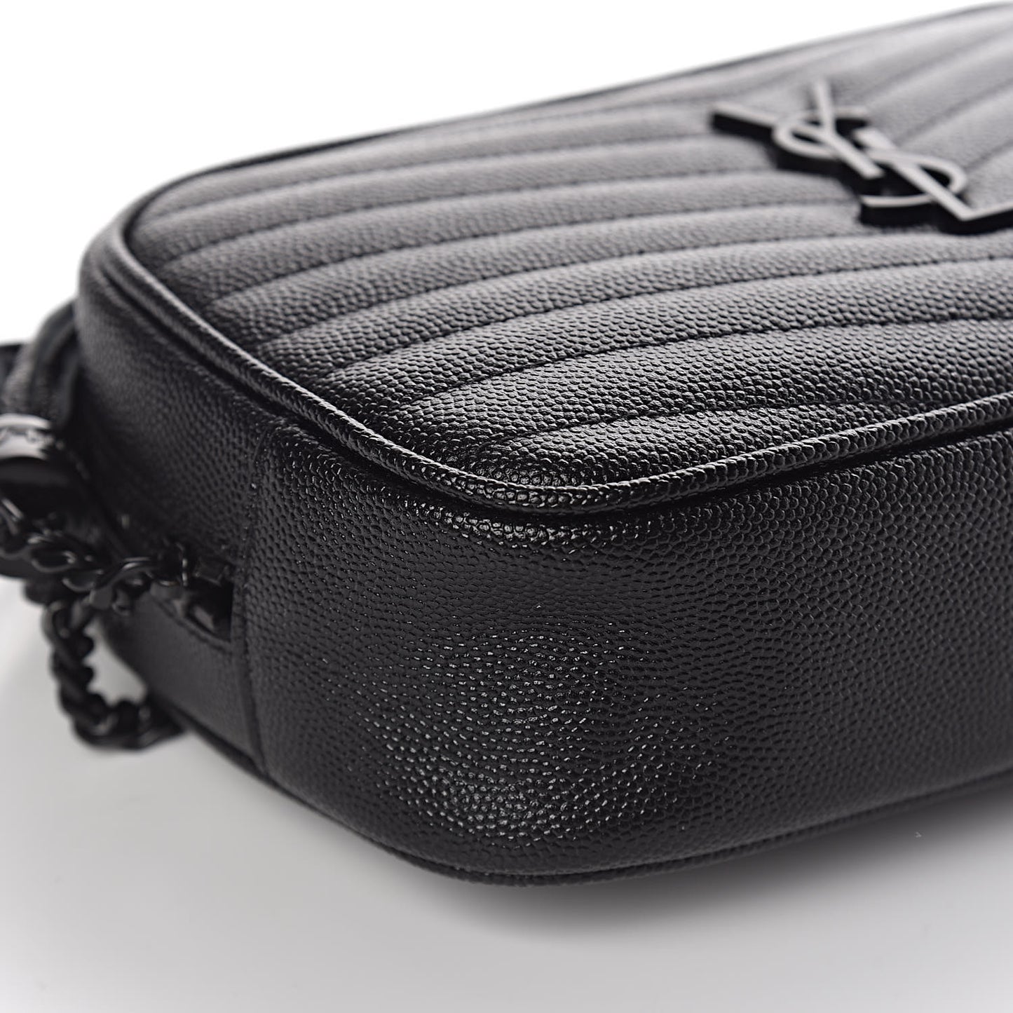 Grain De Poudre Matelasse Monogram Mini Lou Camera Bag Black