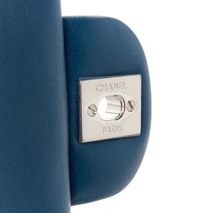Chanel Lambskin Quilted Mini Square Flap Dark Blue 7 of 12