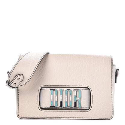 Christian Dior Grained Calfskin Dio(r)evolution Flap Bag White 1 of 8
