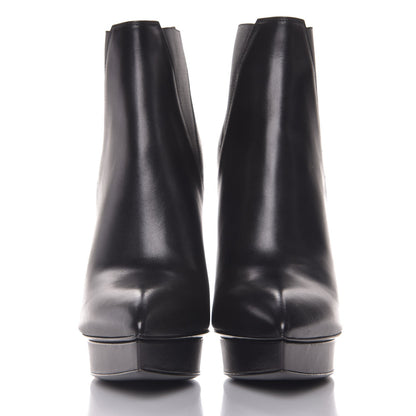 Saint Laurent Calfskin Janis 105 Ankle Boots 39.5 Black 2 of 9