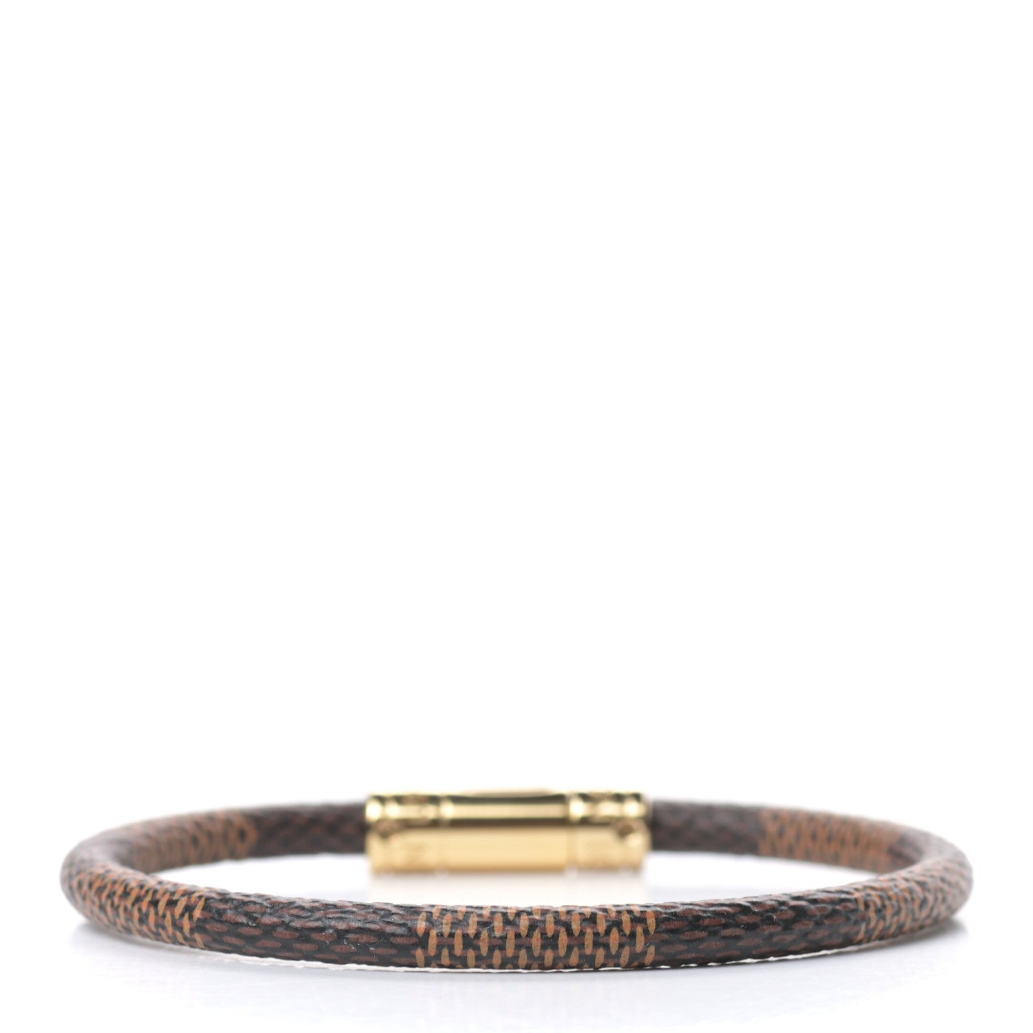 Louis Vuitton Damier Ebene Keep It Bracelet 19 3 of 4