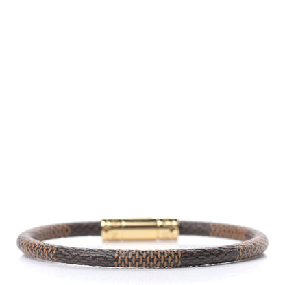 Louis Vuitton Damier Ebene Keep It Bracelet 19 3 of 4