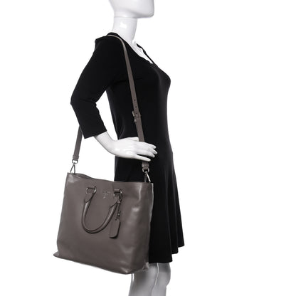 Prada Soft Calf Shopping Tote Argilla 2 of 13
