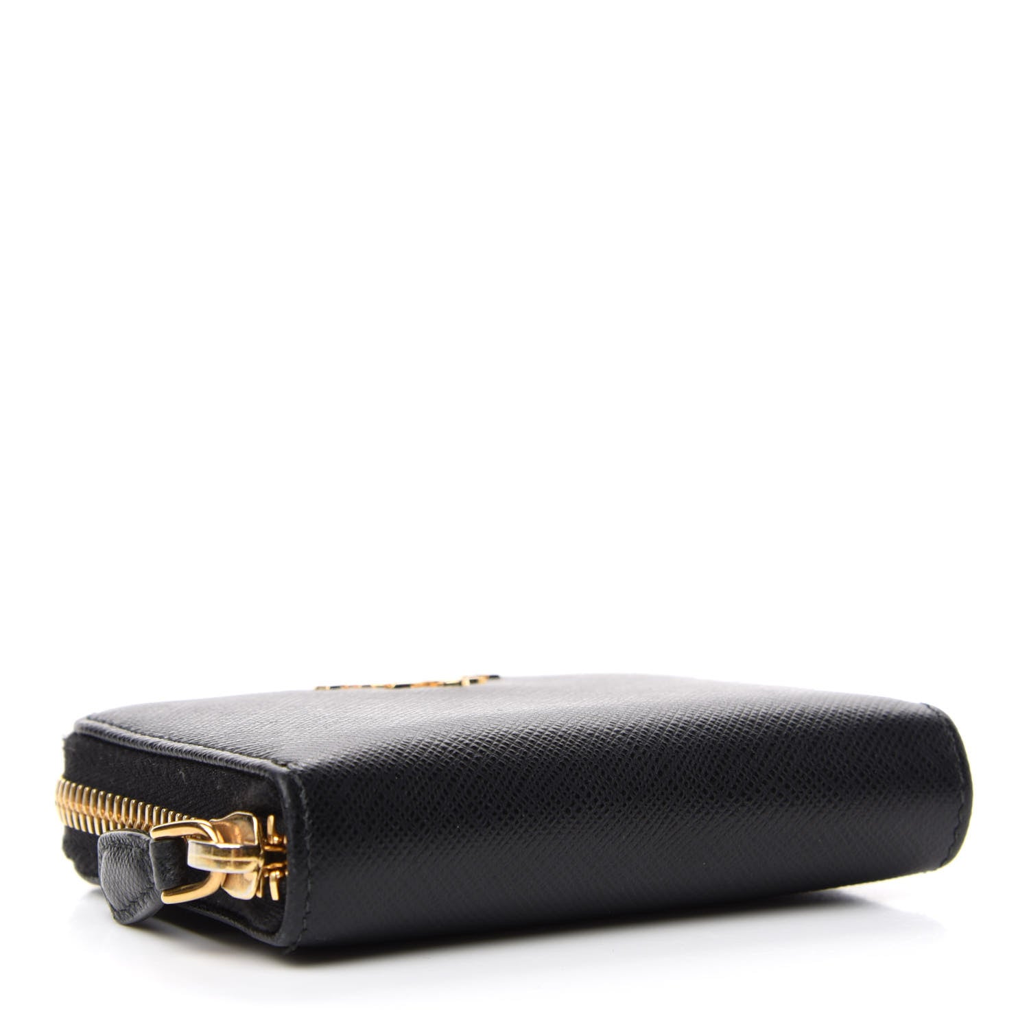 Prada Saffiano Metal Coin Purse Black 4 of 7