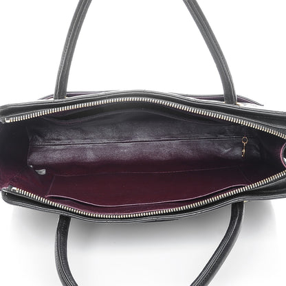 Chanel Lambskin Quilted Top Handle Bag Black 6 of 10