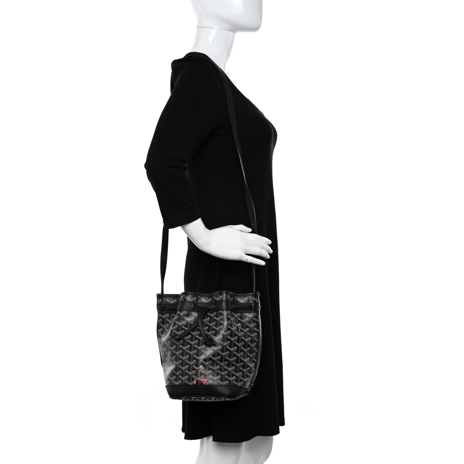 Goyard Goyardine Petit Flot Bucket Bag PM Black 2 of 9