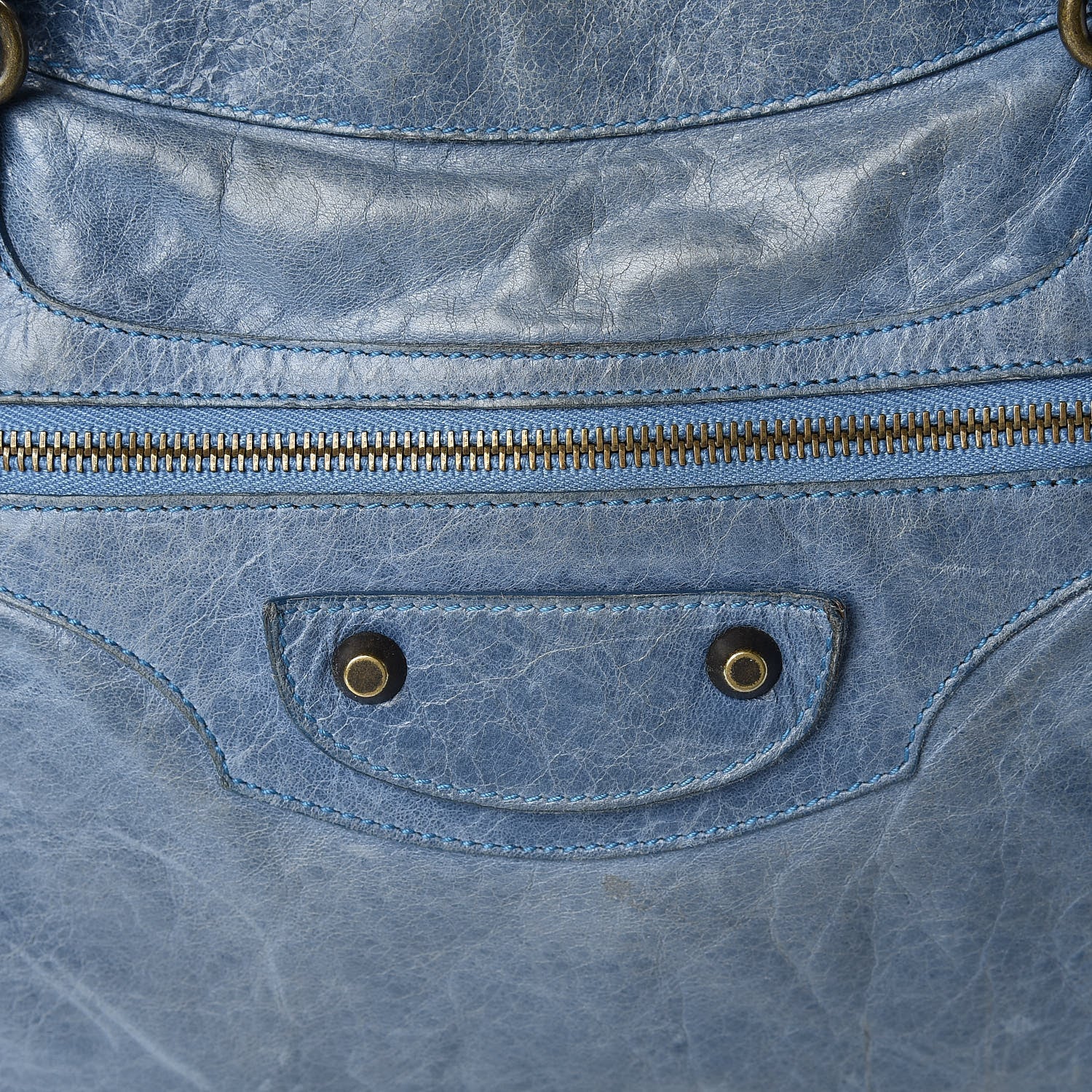 Balenciaga Chevre Classic Hardware Purse Bleu 8 of 24