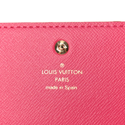 Louis Vuitton Damier Azur 2021 Christmas Animation Hollywood Sarah Wallet Fuchsia 5 of 7