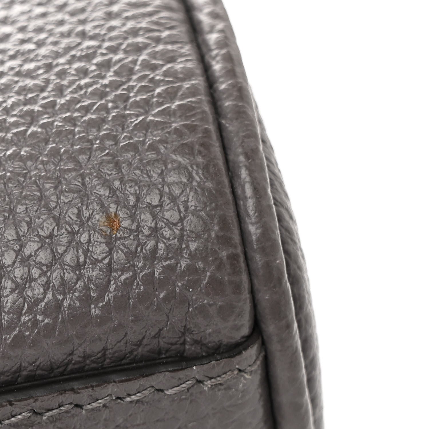 Gucci Grainy Calfskin Small Zumi Top Handle Bag Dusty Grey 12 of 12