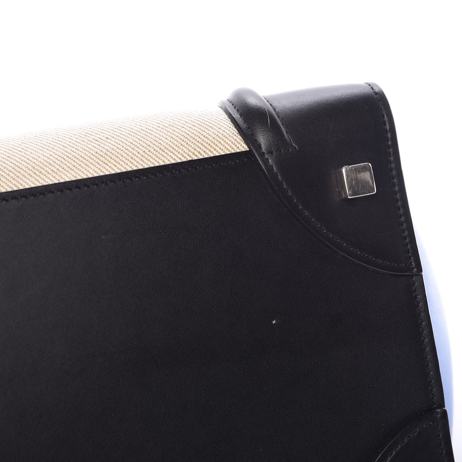 Celine Canvas Smooth Calfskin Mini Tri-Color Luggage Indigo 11 of 12