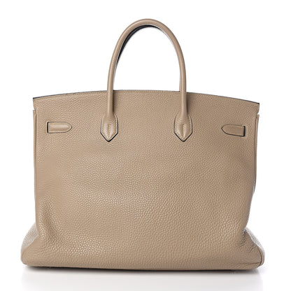 Hermes Togo Birkin 40 Gris Tourterelle 4 of 32