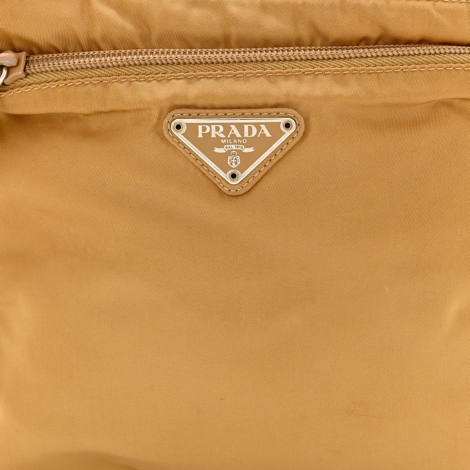 Prada Nylon Vela Flat Messenger Bag Senape 7 of 10